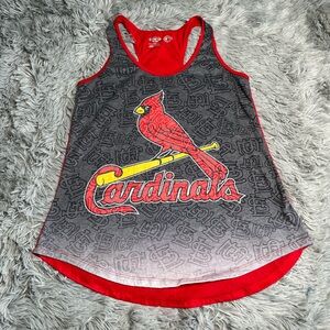 Concepts St Louis Cardinals Tank Top Womens Medium Baseball Burnout Logo